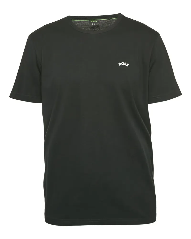 HUGO BOSS Pre-owned T-Shirt mit Logo-Stickerei - Schwarz Schwarz