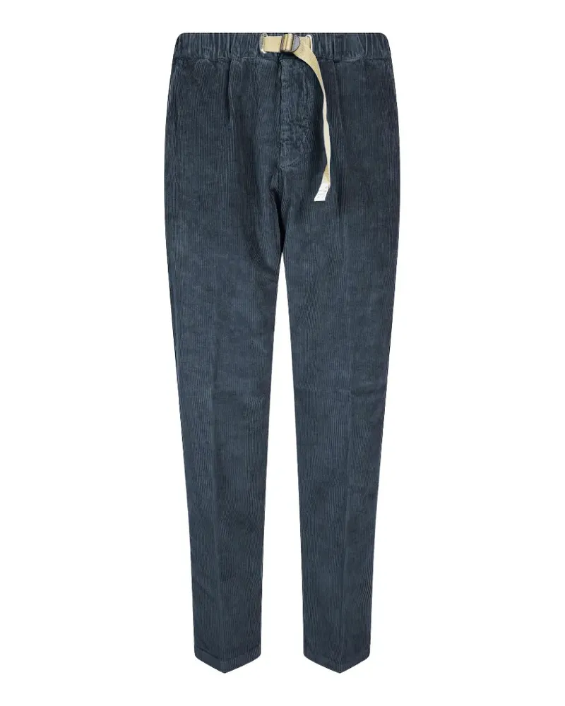 PLAN C belted corduroy trousers - Blau Blau