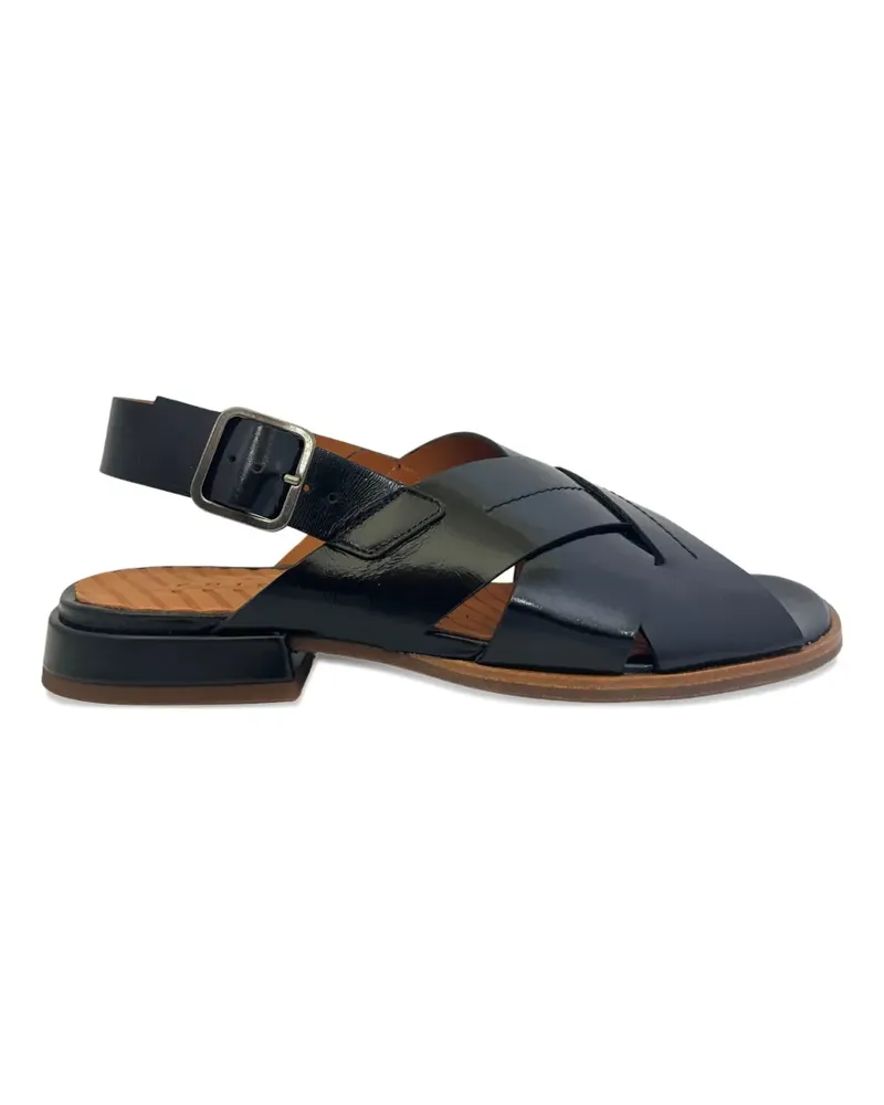Chie Mihara Sandalen mit überkreuzten Riemen - Schwarz Schwarz