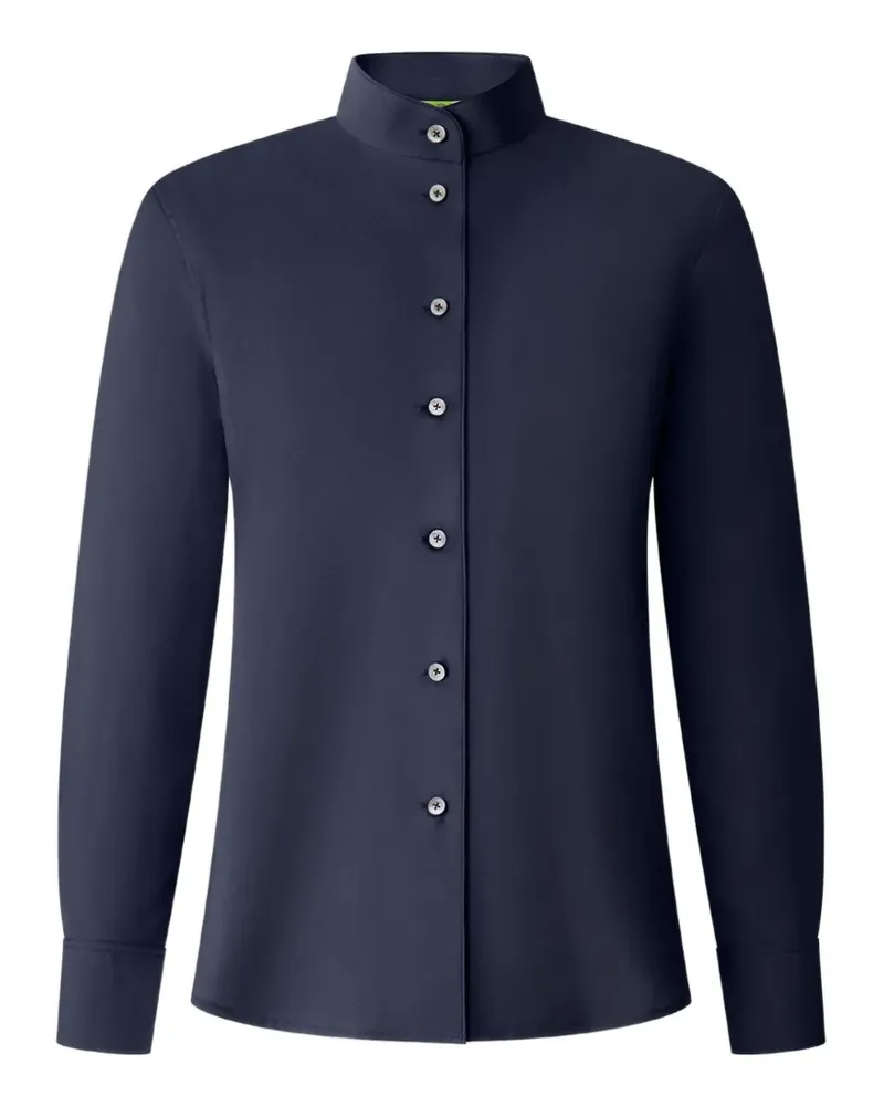 Shanghai Tang Bluse aus Seide - Blau Blau