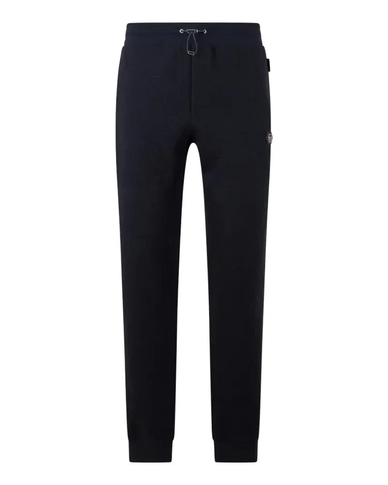 Philipp Plein Jogginghose mit Monogrammuster - Blau Blau