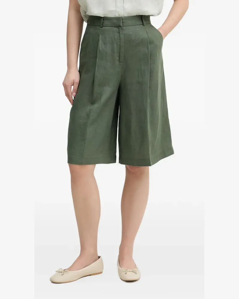 Benetton pleated wide-leg shorts - Grün Grün