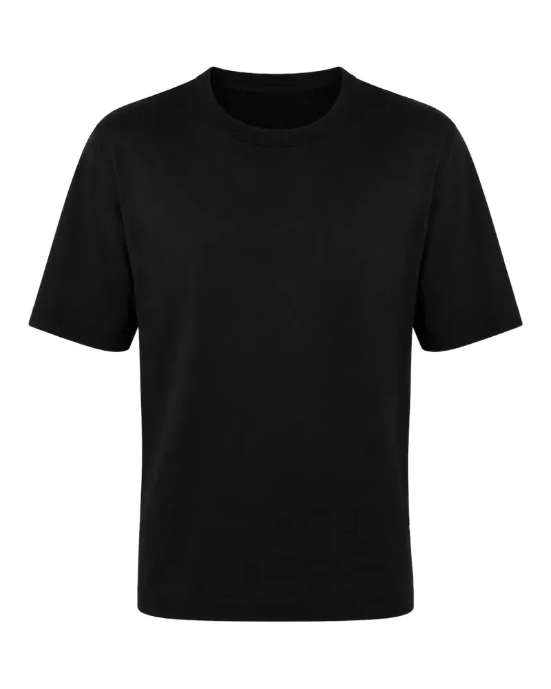 Dolce & Gabbana T-Shirt mit Logo-Prägung - Schwarz Schwarz