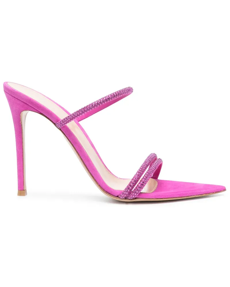 Gianvito Rossi Cannes Mules 105mm - Rosa Rosa