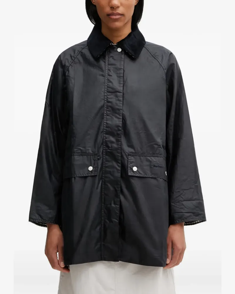 Barbour Wren waxed jacket - Blau Blau