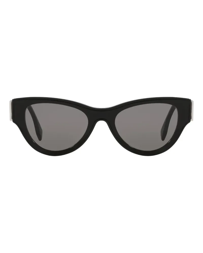 Fendi logo-temple cat-eye sunglasses - Schwarz Schwarz
