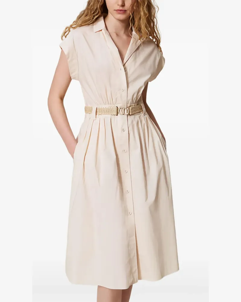 Twin-Set Geknöpftes Kleid - Rosa Rosa