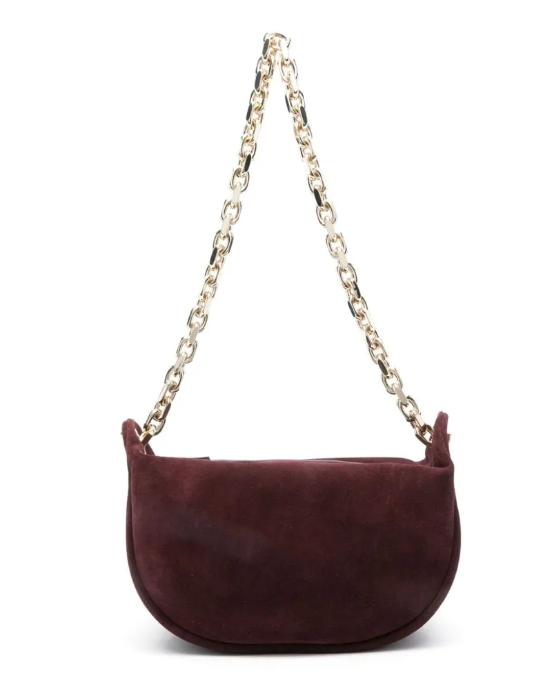 Fabiana Filippi Mittelgroße Schultertasche aus Wildleder - Rot Rot