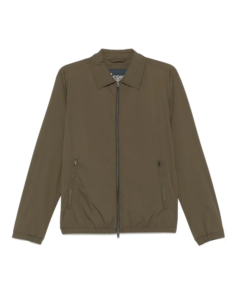 Herno Hemdjacke mit klassischem Kragen - Grün Grün