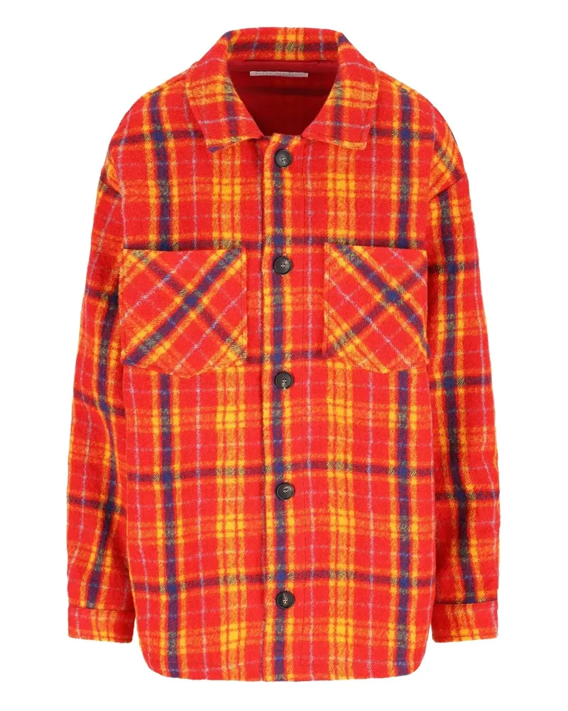Giada Benincasa Karierte Hemdjacke - Orange Orange