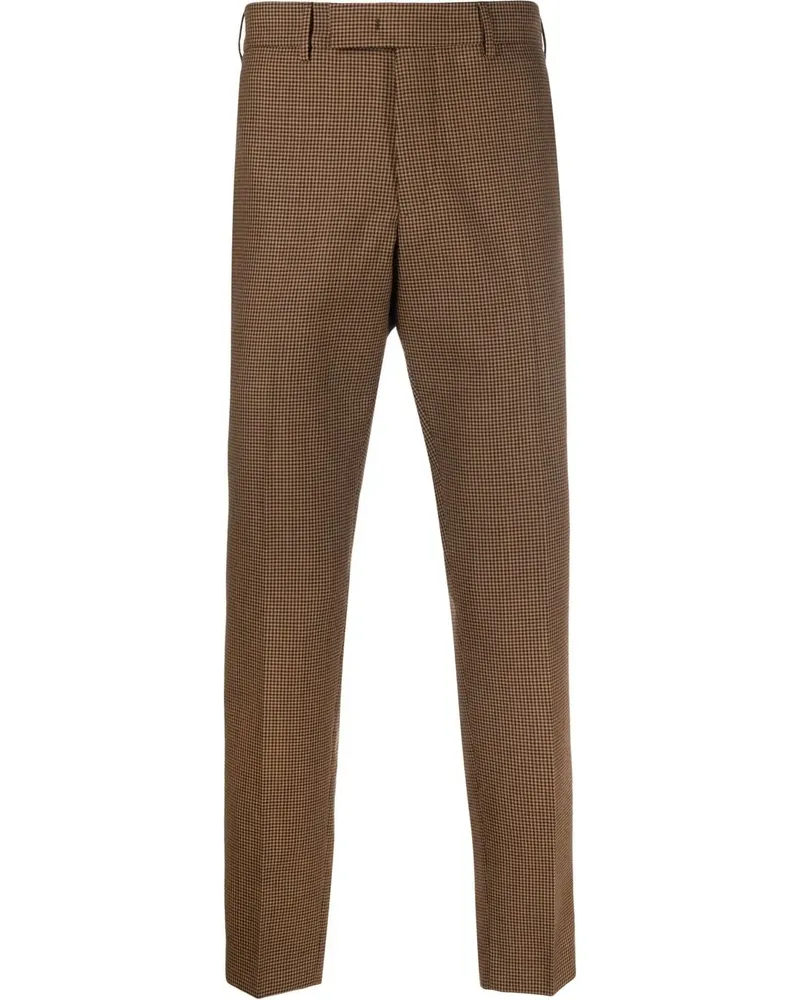PT TORINO Klassische Cropped-Hose - Braun Braun