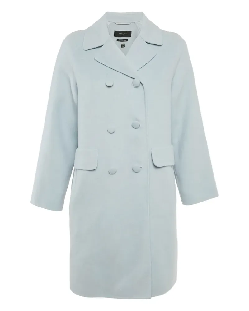 Max Mara double-breasted coat - Blau Blau