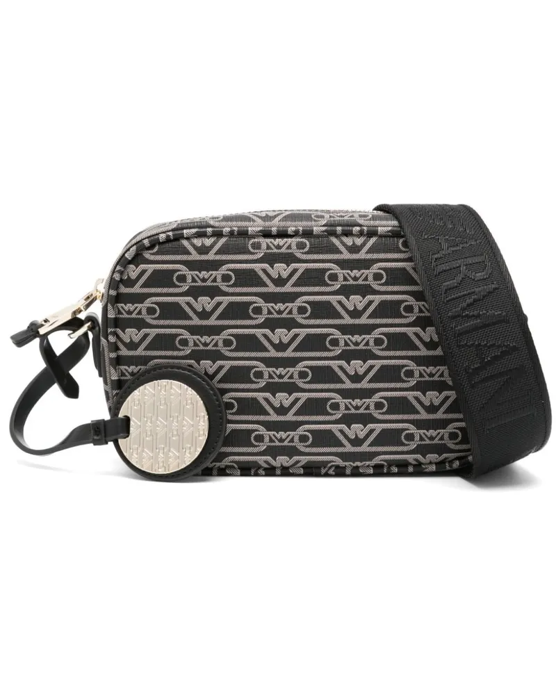 Emporio Armani Umhängetasche mit Logo-Print - Schwarz Schwarz