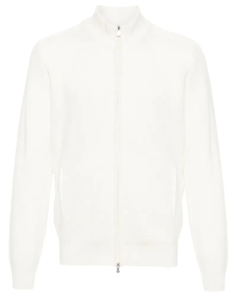La Fileria Gerippte Sweatshirtjacke - Nude Nude