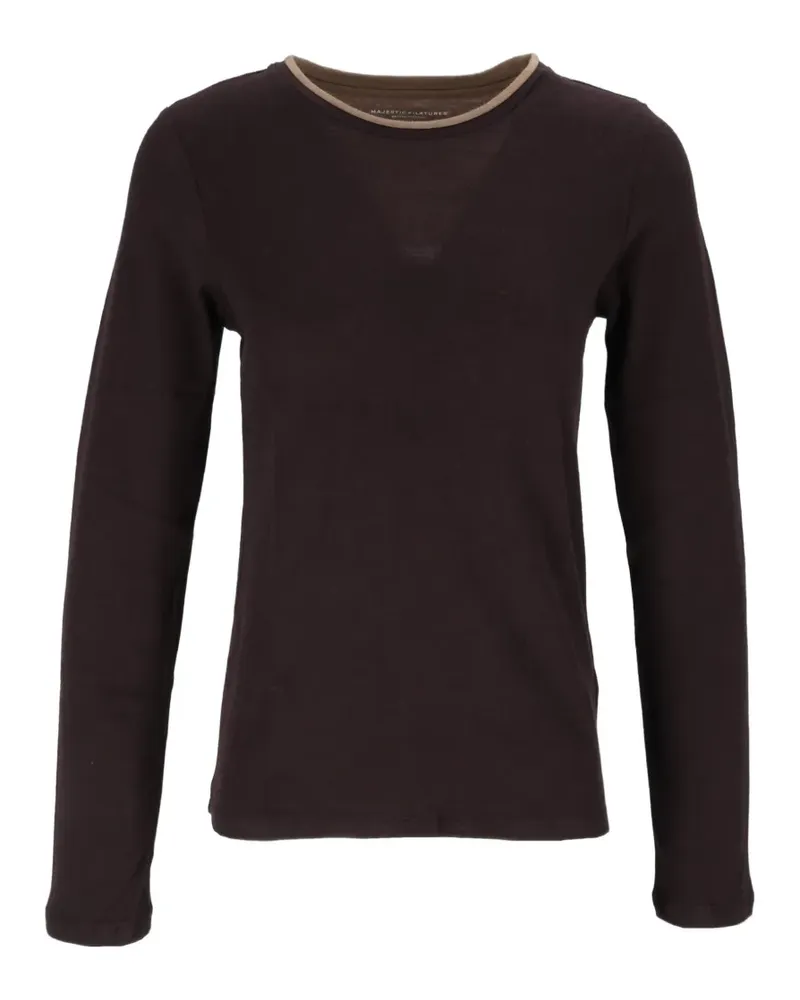 Majestic long-sleeve T-shirt - Braun Braun