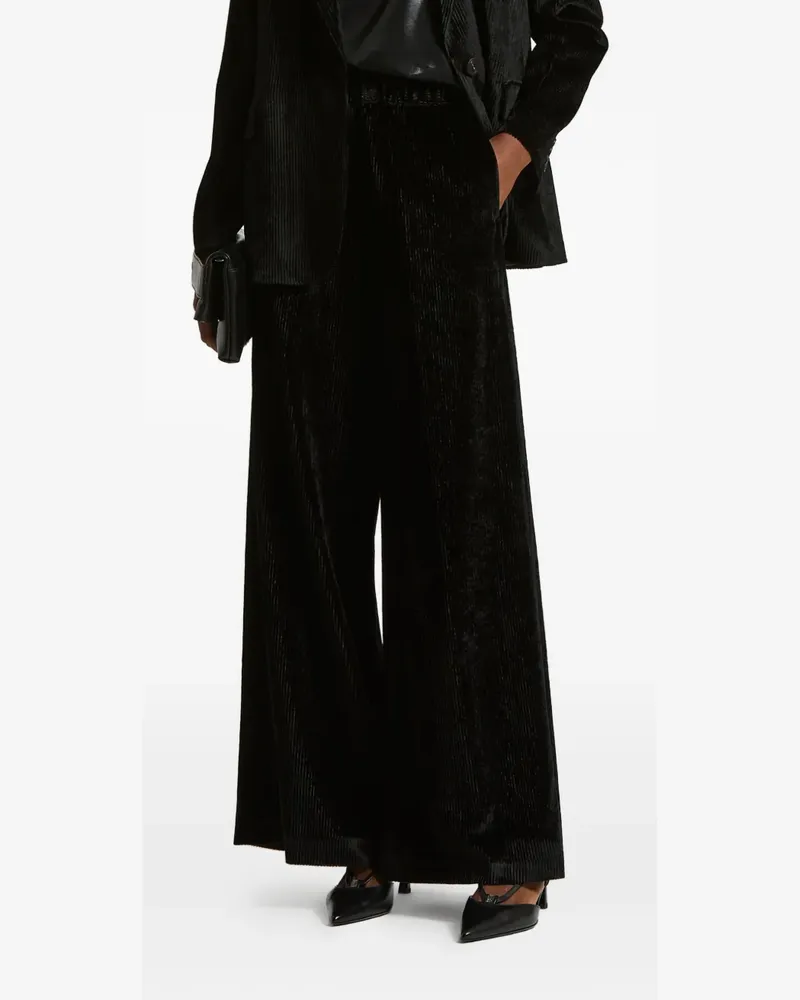 Peserico 400-line corduroy trousers - Schwarz Schwarz