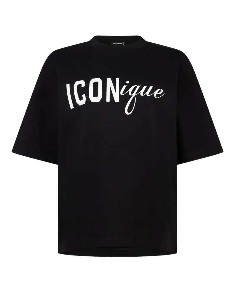 Dsquared2 Iconique T-shirt - Schwarz Schwarz