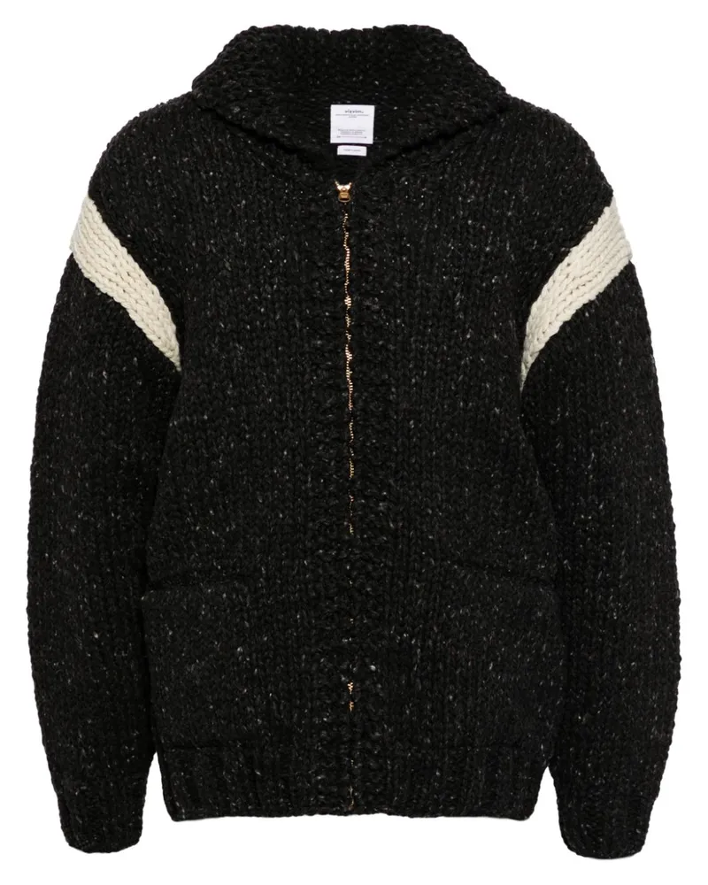 Visvim Cardigan mit Reißverschluss - Schwarz Schwarz