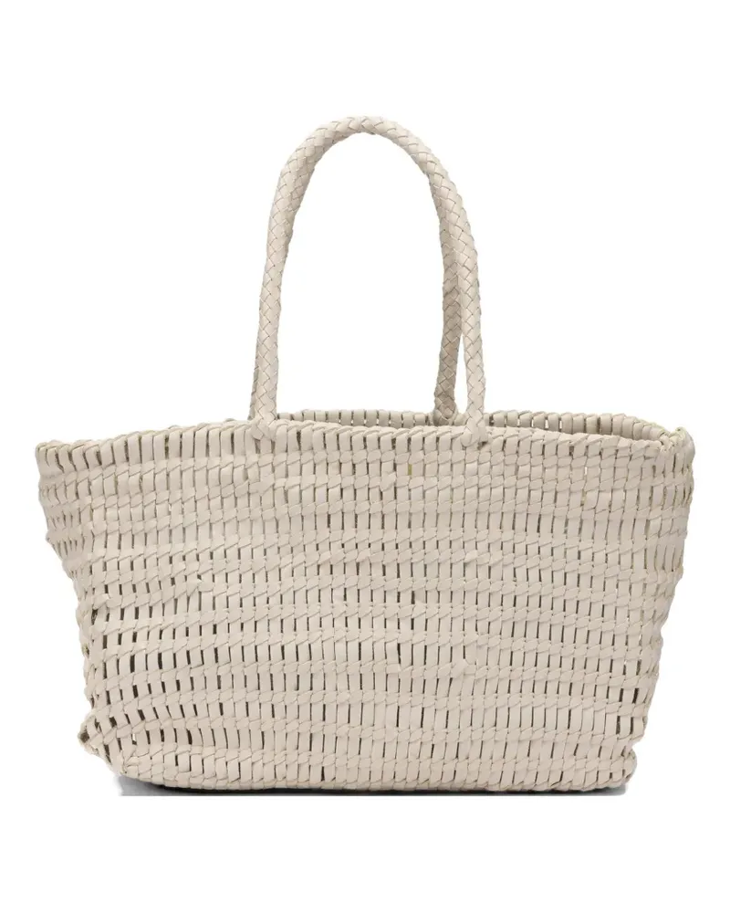 Dragon Diffusion Terrafino woven leather tote bag - Nude Nude