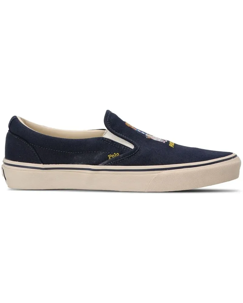 Ralph Lauren Keaton Polo Bear Slip-On-Sneakers - Schwarz Schwarz