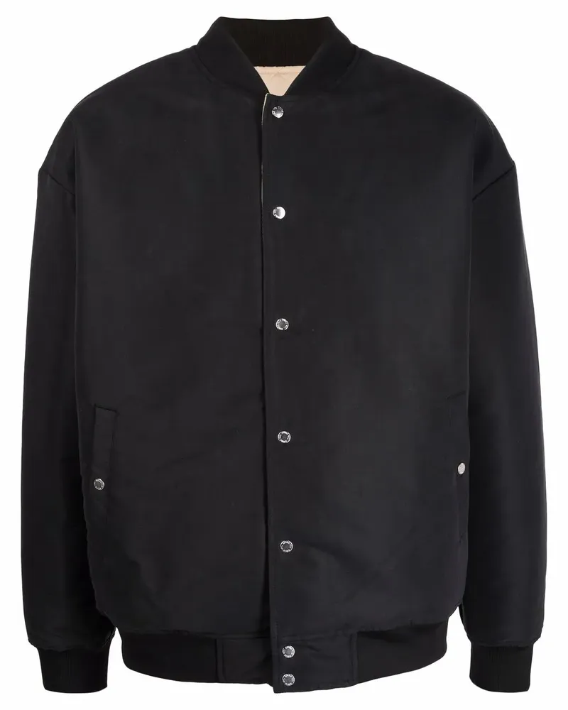 Puma Bomberjacke mit Logo-Patch - Schwarz Schwarz