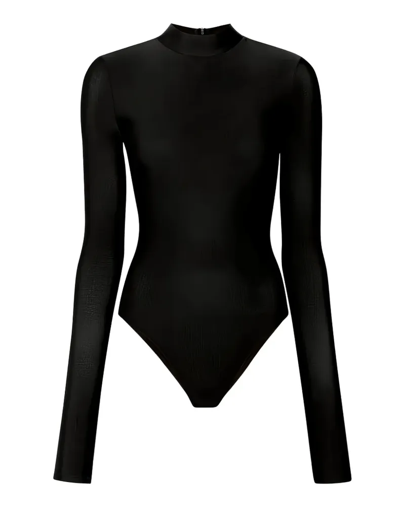 LAPOINTE mock-neck long-sleeve bodysuit - Schwarz Schwarz