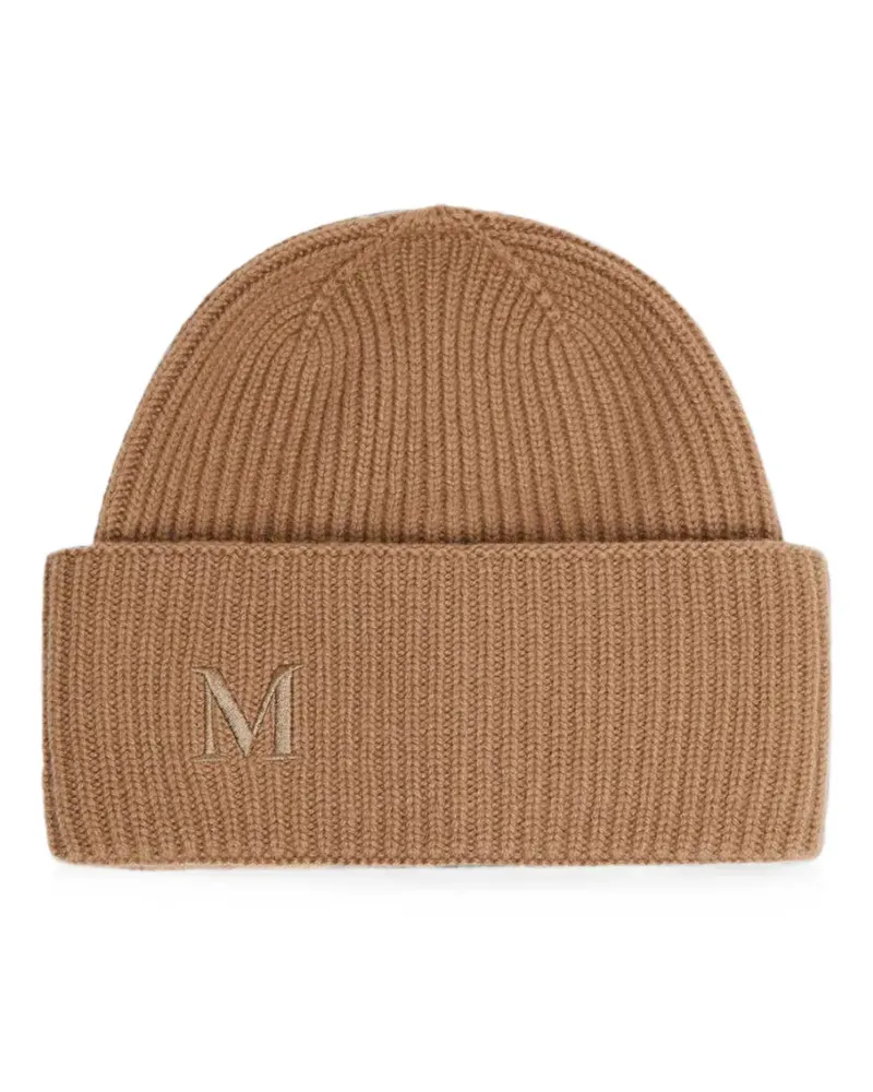 Max Mara ribbed cashmere beanie - camel - Braun Braun