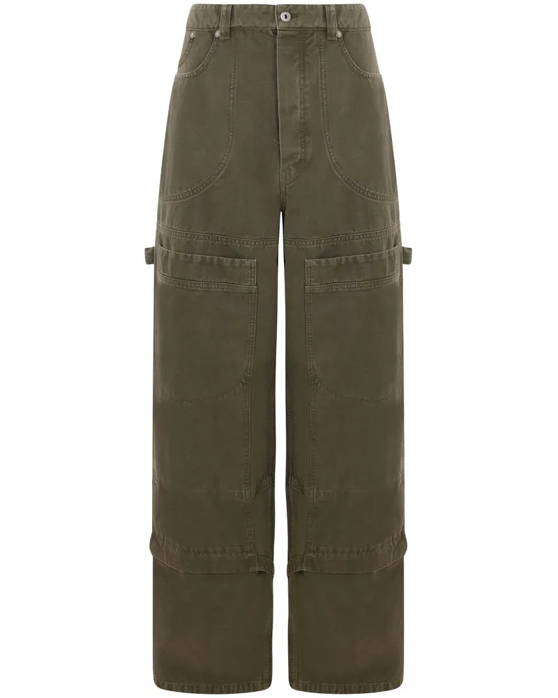 OFF-WHITE Weite Jeans mit aufgesetzten Taschen - Grün Grün
