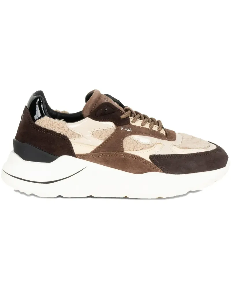 D.A.T.E. Fuga panelled sneakers - Braun Braun