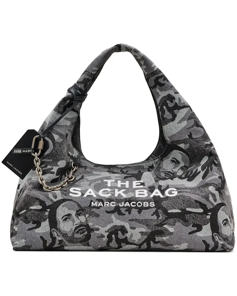 Marc Jacobs The Marc Camo Sack Tasche - Grau Grau