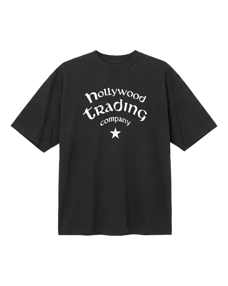 HTC Hollywood Trading Company T-Shirt mit Stern-Print - Schwarz Schwarz