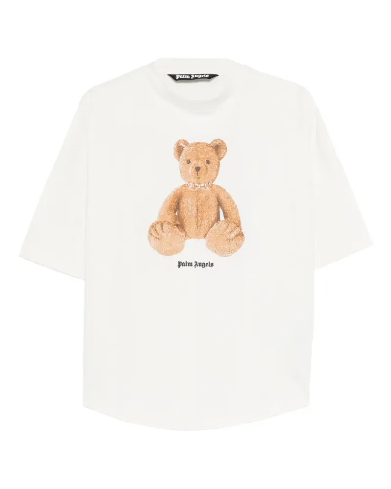 Palm Angels Bear Over T-Shirt - Weiß Weiß
