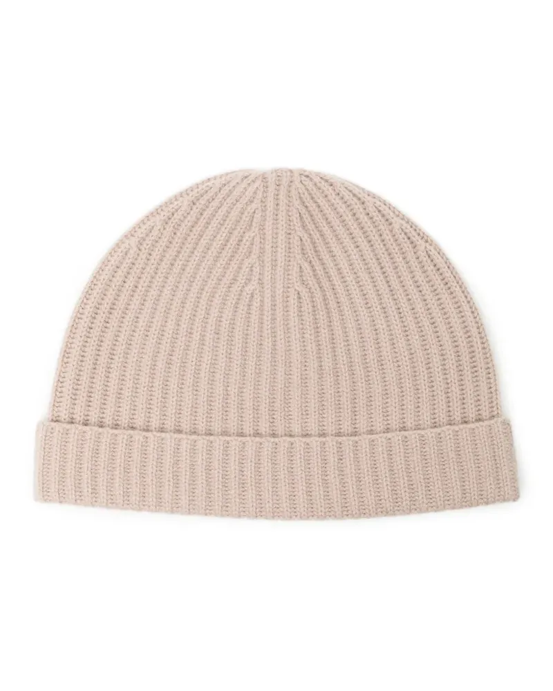 N.Peal Gerippte Beanie - Nude Nude