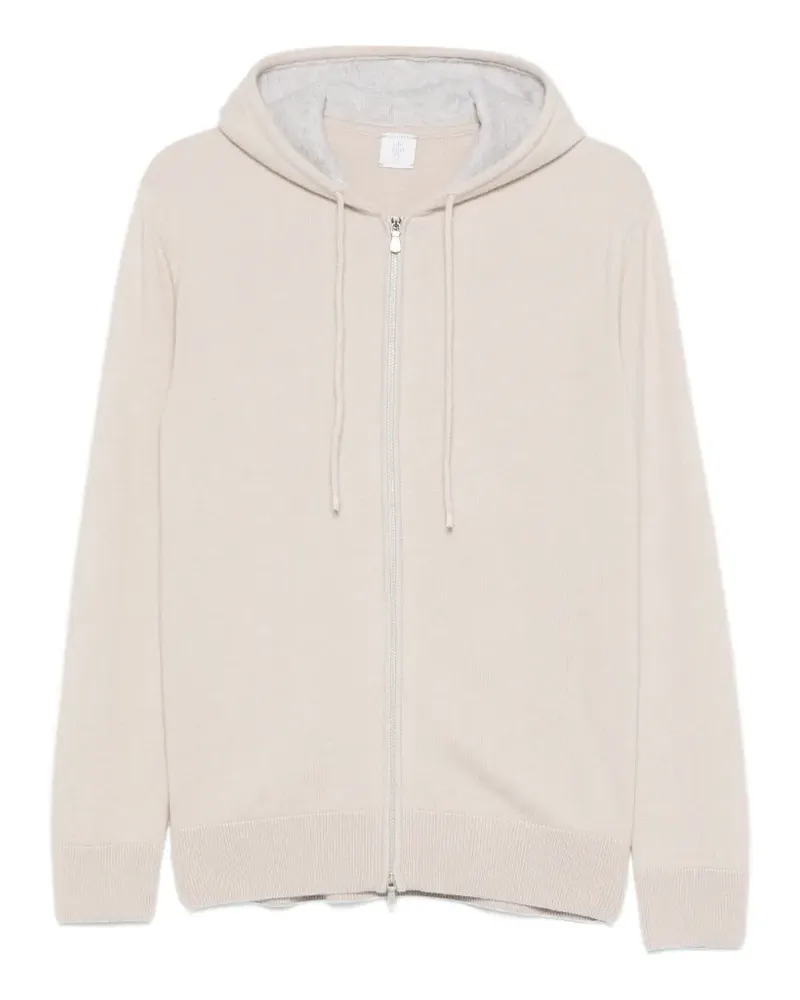 Eleventy Kapuzenjacke mit Reißverschluss - Nude Nude