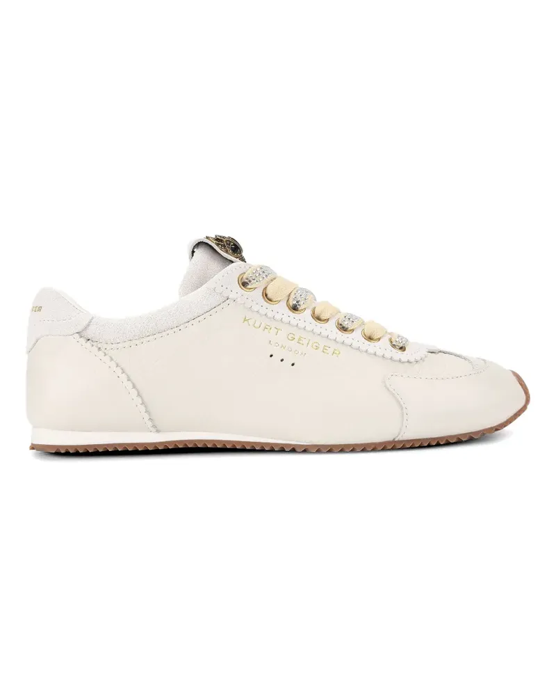 Kurt Geiger Crystal Eagle Head Sneakers - Nude Nude