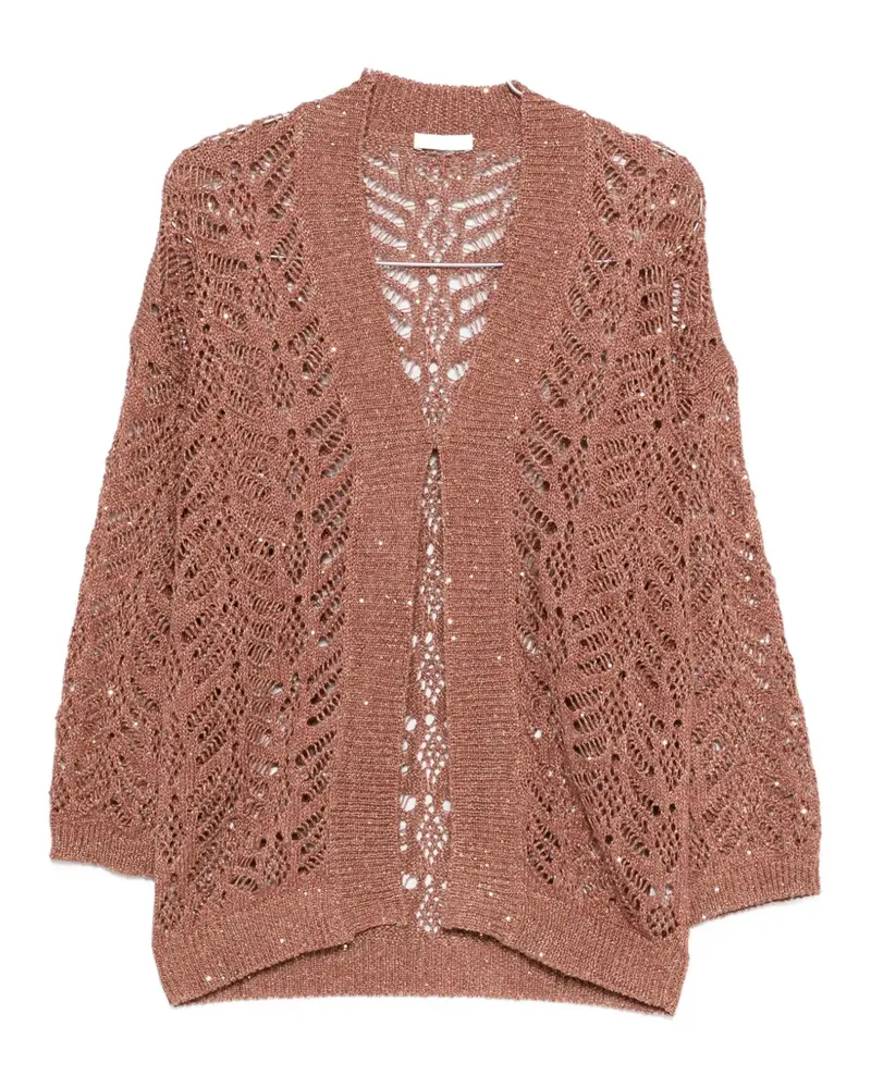 PANICALE Cashmere V-neck cardigan - Braun Braun