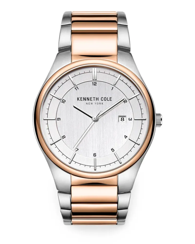 Kenneth Cole Runde Armbanduhr 42mm - Silber Silber