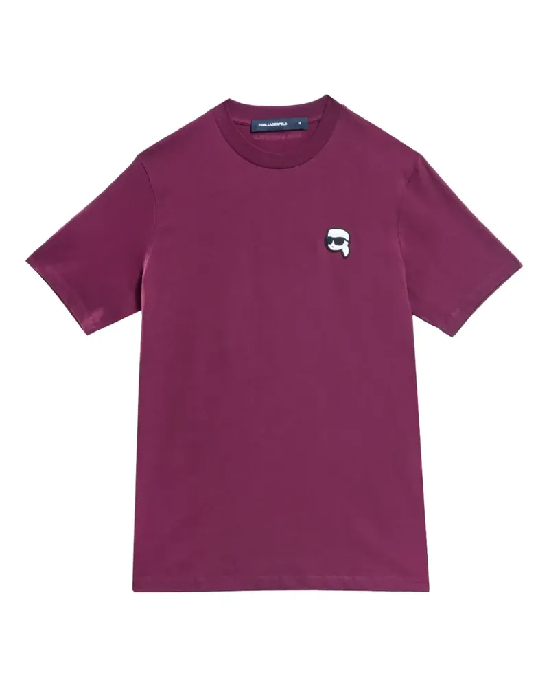 Karl Lagerfeld T-Shirt mit NFT-Patch - Violett Violett