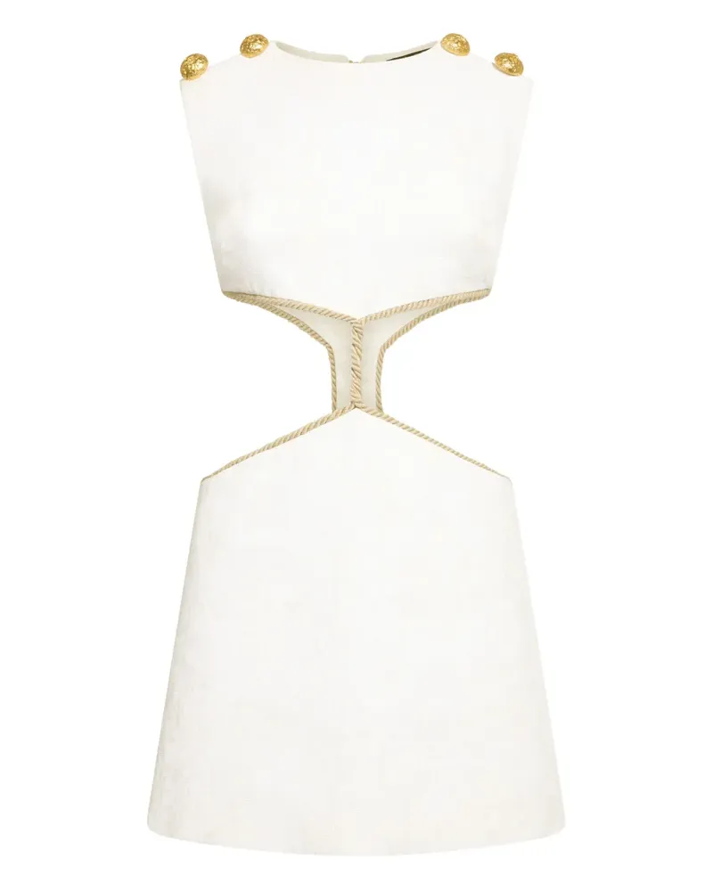 Roberto Cavalli Kleid mit Cut-Outs - Weiß Weiß