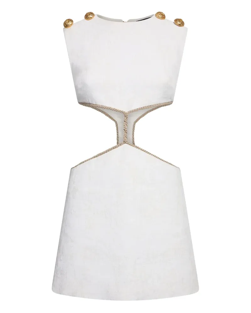 Roberto Cavalli Kleid mit Cut-Outs - Weiß Weiß