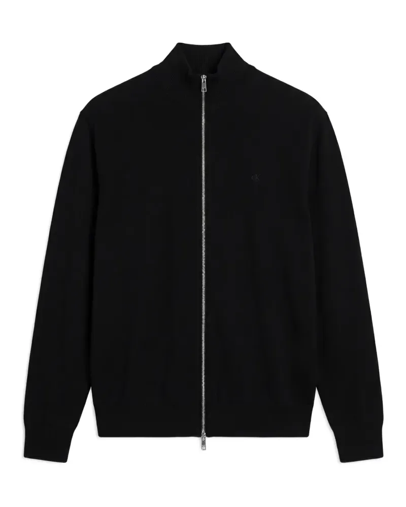 Calvin Klein Cardigan mit Reißverschluss - Schwarz Schwarz