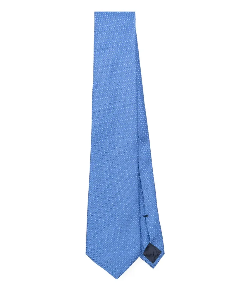 Emporio Armani Krawatte aus Seide Blau