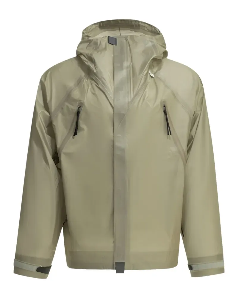 Goldwin hooded zip-up coat - Nude Nude