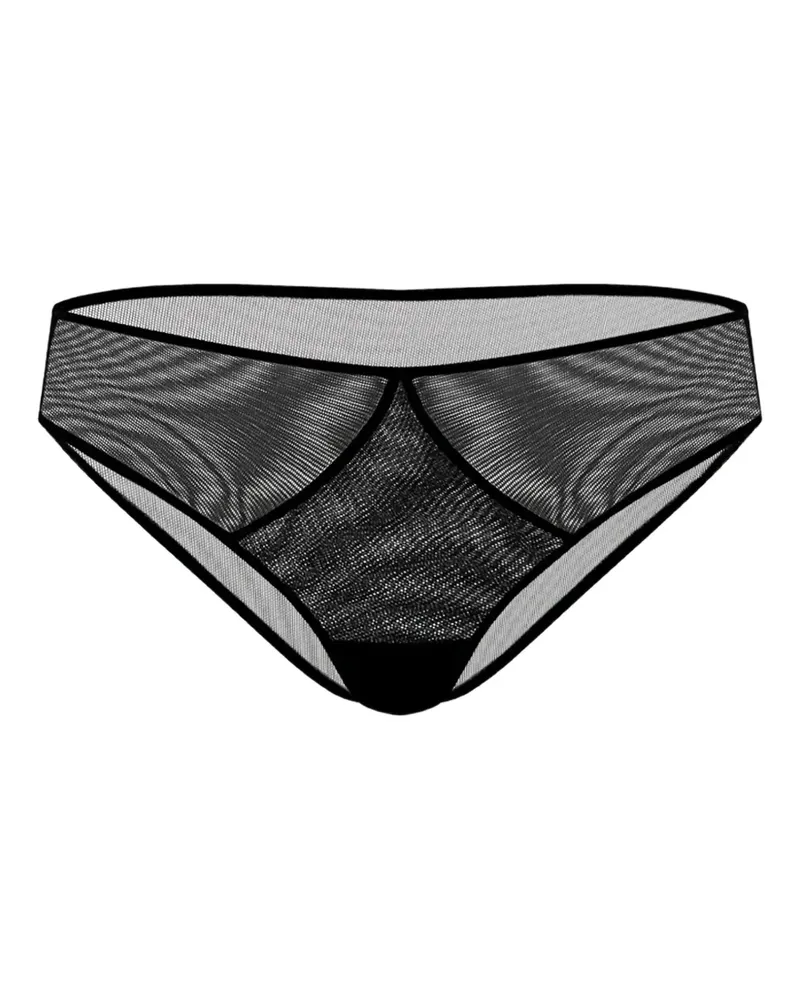 Zhilyova Asteria Slip aus Mesh - Schwarz Schwarz