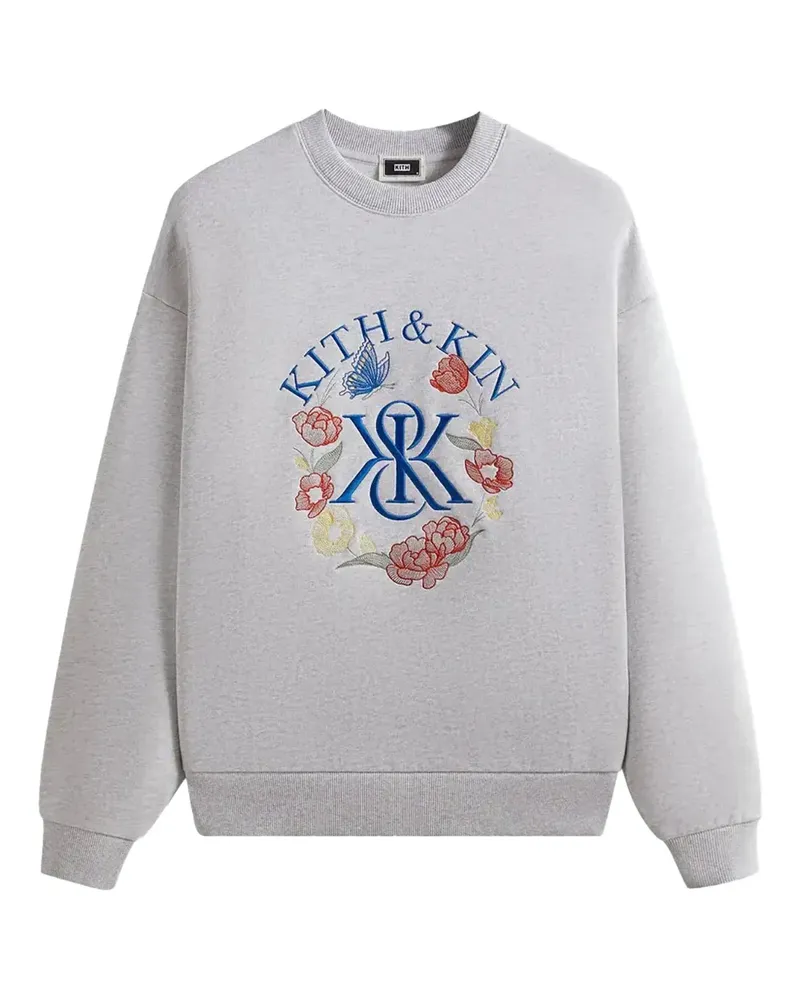 KITH Nelson Sweatshirt mit Monogramm - Grau Grau