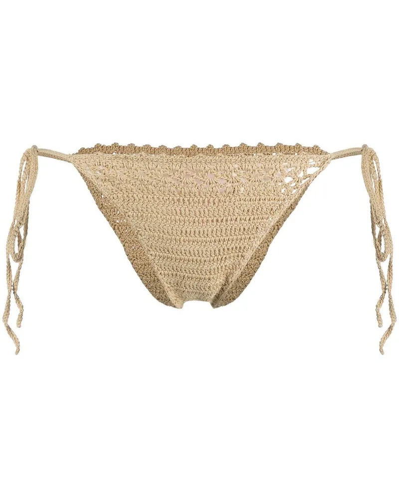 Cult Gaia Bikinihöschen mit Schleifenverschluss - Nude Nude