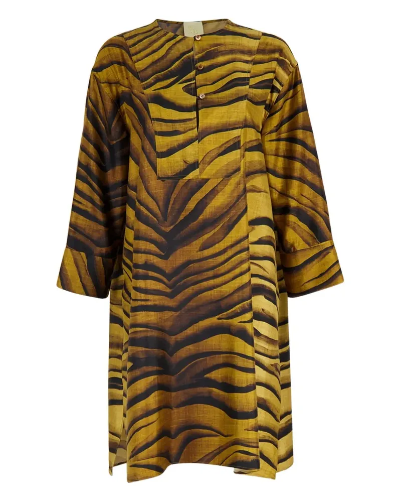 PAULA Geknöpftes Kleid - Gelb Gelb