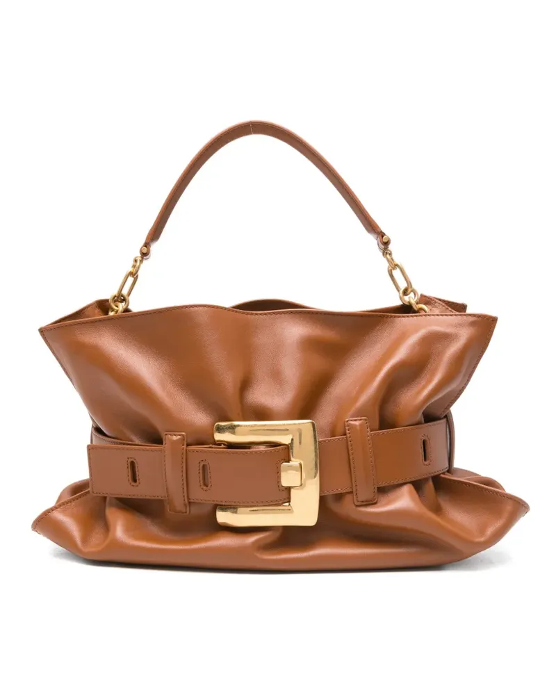 Balmain buckle-chain tote bag - Braun Braun