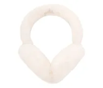 Ohrenschützer aus Schafsleder mit Logo-Stickerei - Nude