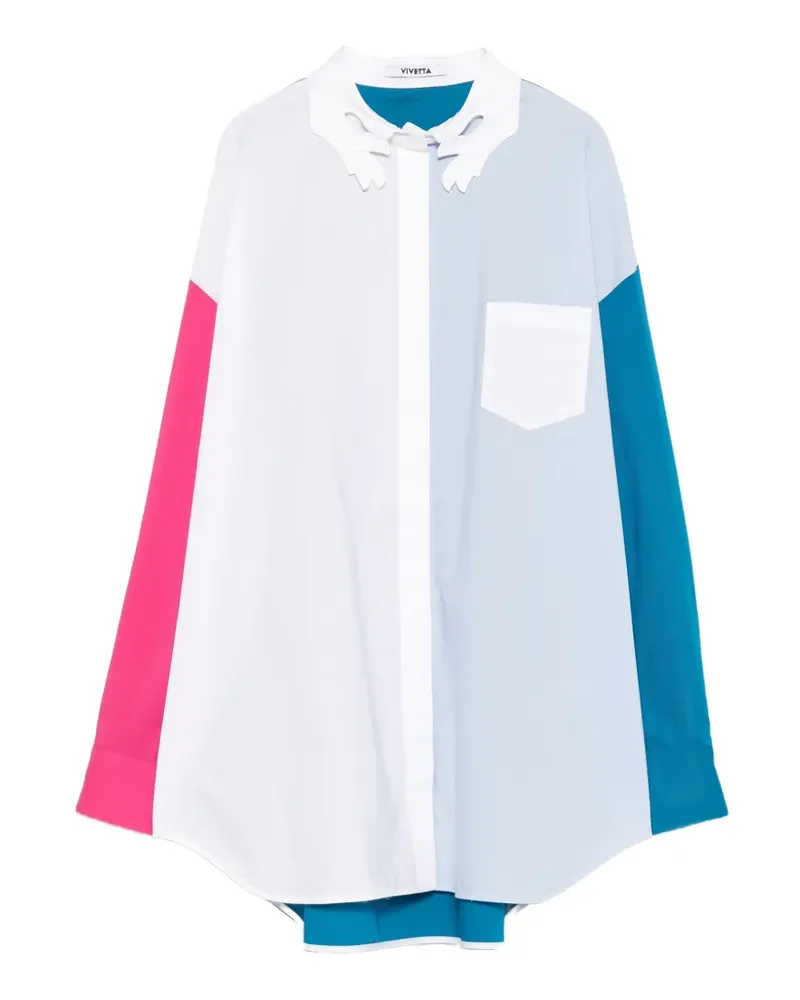 Vivetta scalloped pocket shirt - Blau Blau